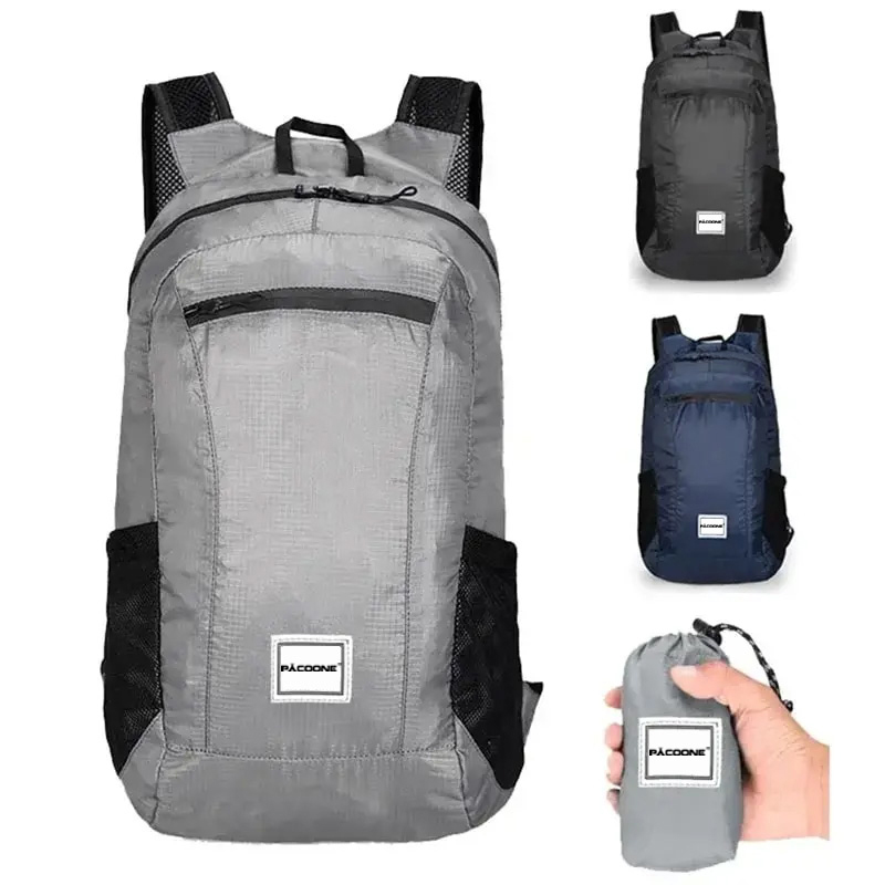 Foldable Backpack Small - Outdoor Hiking Bag 20L Lekki przenośny