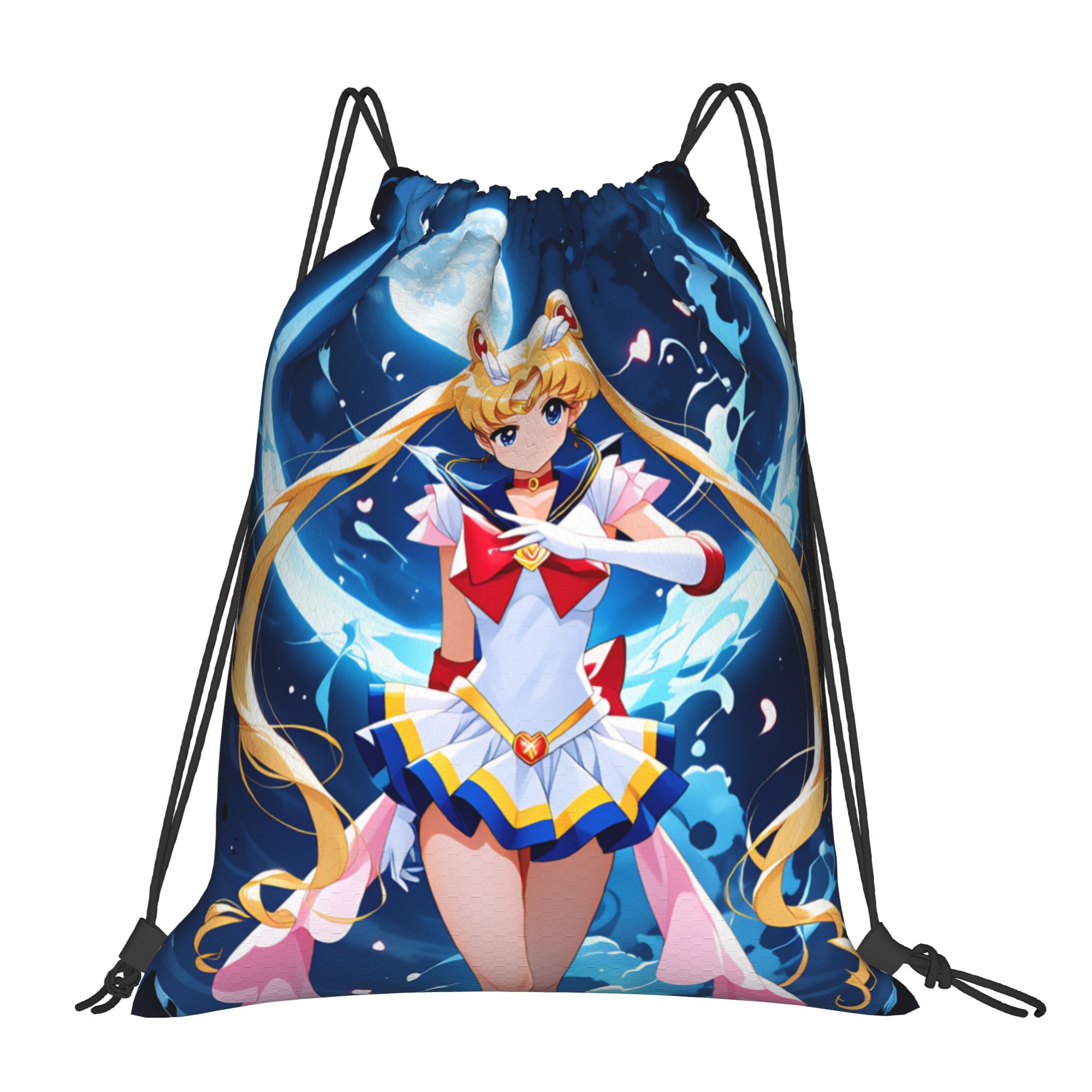 Drawstring Gym Bag - Personalizowane worki ze sznurkiem S-Sailors Moons