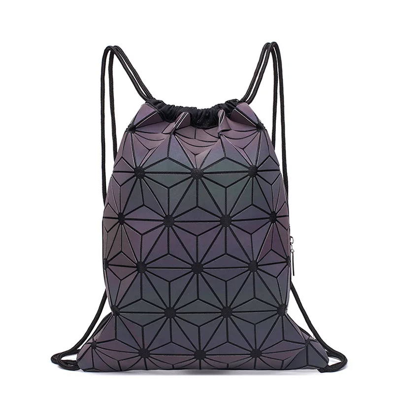 Fashion Backpack Women - Nowe damskie plecaki ze sznurkiem holograficzny