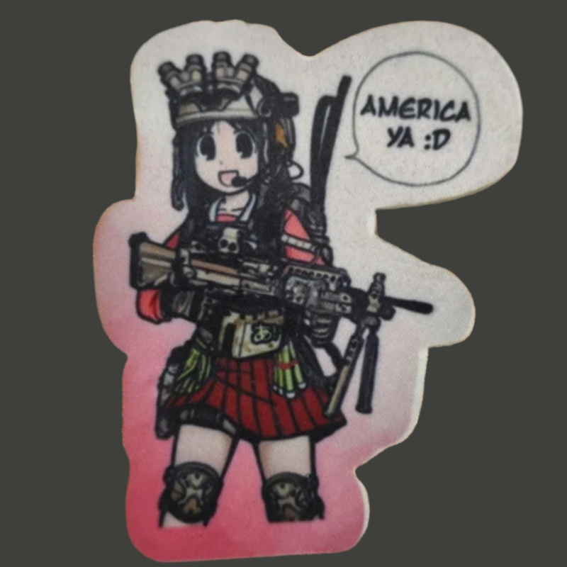 Urban Backpack Tactical - Naszywka Taktyczna Anime Dziewczyna Wojskowa Morale