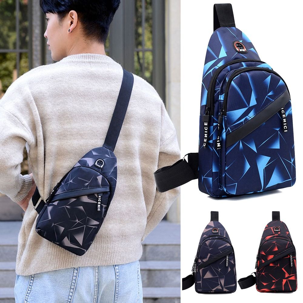 Sling Backpack Shoulder - Modna 2-warstwowa torba na klatkę piersiową,
