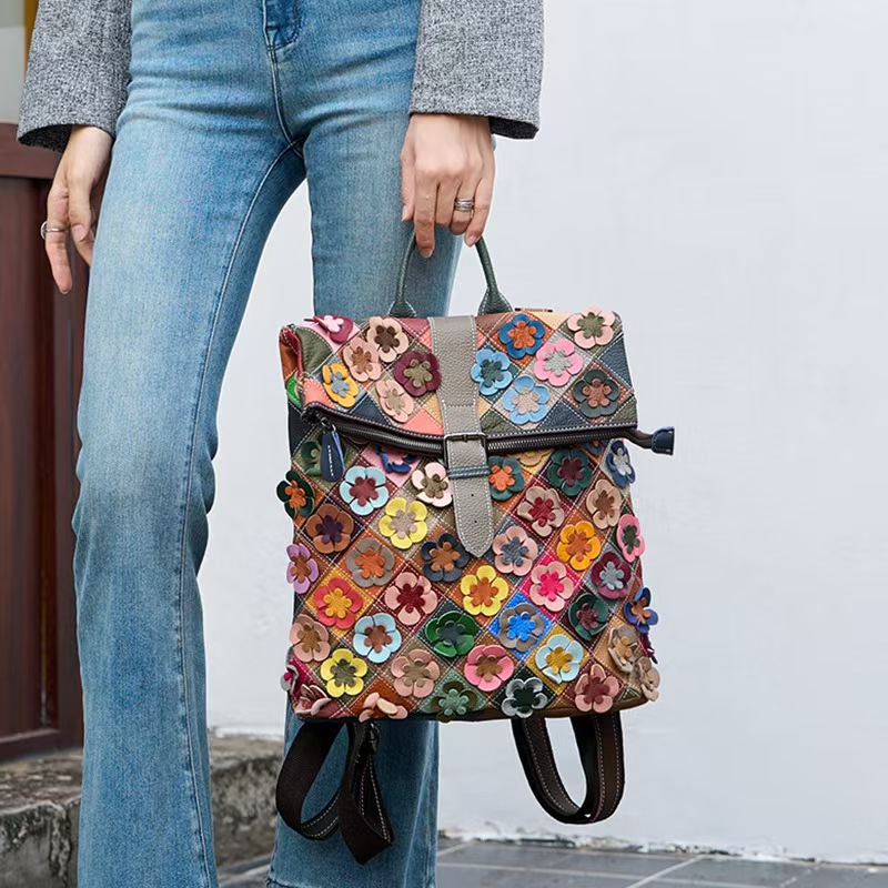 Damski plecak vintage ze skóry – Fashion Backpack Women recenzja i cena