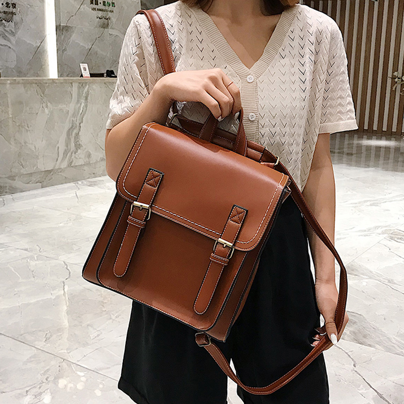 Plecak Vintage kobieta Pu skór – Leather Backpack Vintage recenzja i cena