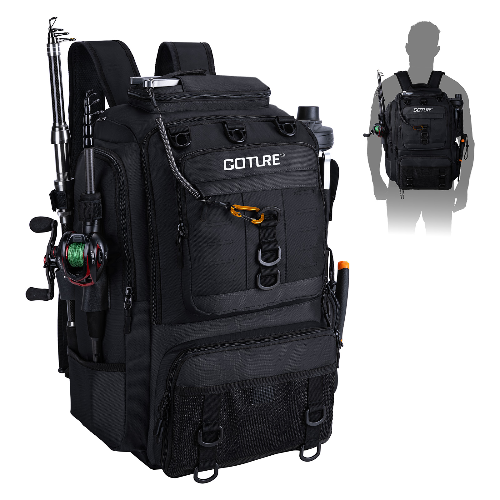 Torba wędkarska Goture z uchwy – Backpack Insert Organizer recenzja i cena