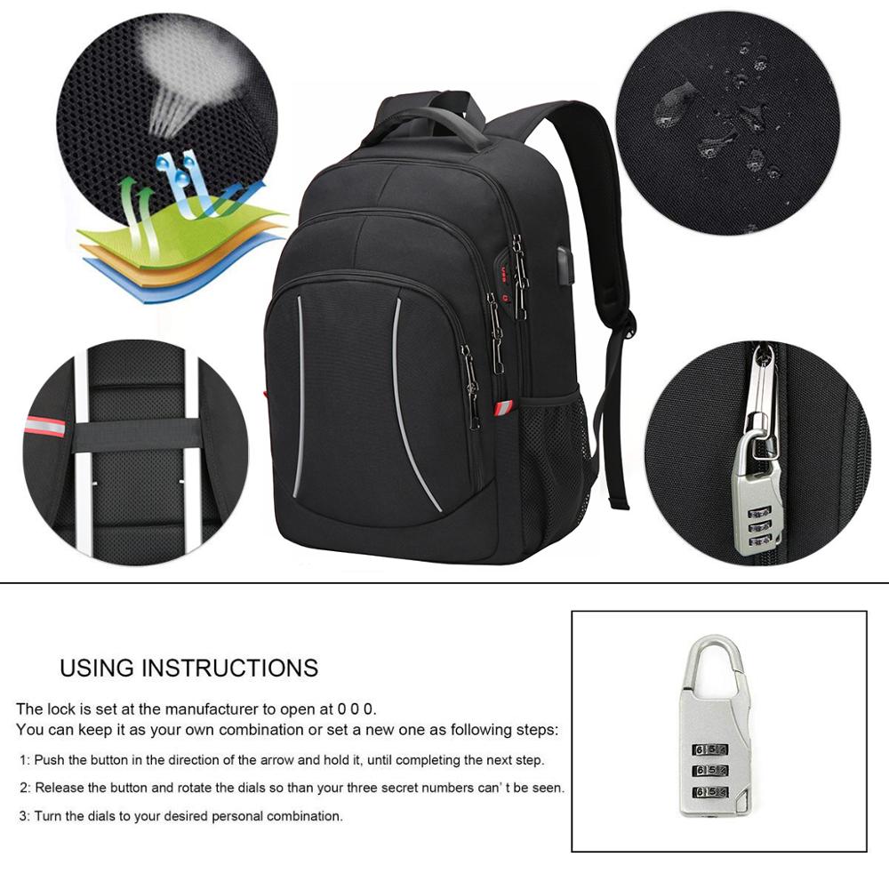 Mężczyźni wielofunkcyjny podró – Laptop Backpack 15.6 recenzja i cena