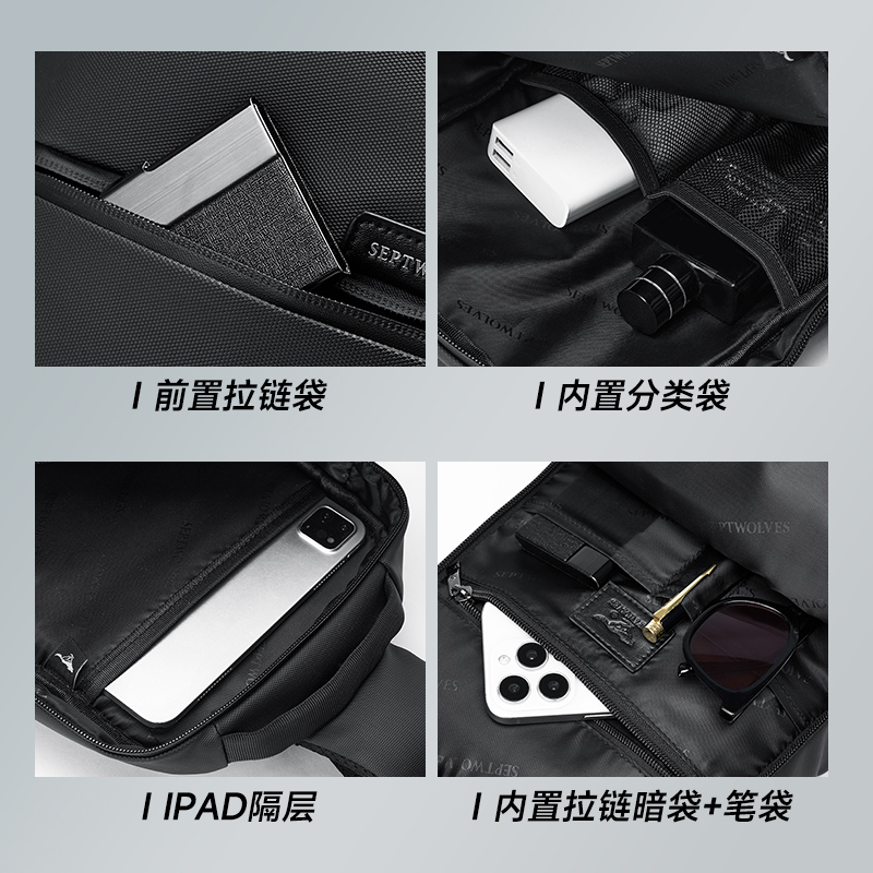 Septwolves Plecak na jedno ram – Travel Backpack Anti Theft recenzja i cena