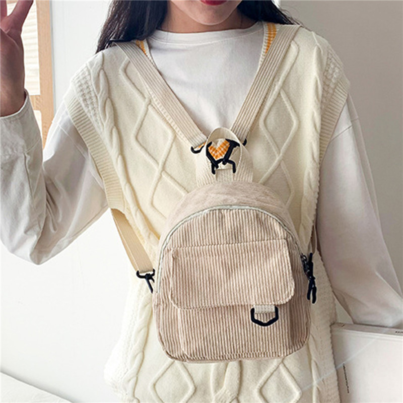 Jednokolorowy mini plecak sztr – Fashion Backpack Women recenzja i cena