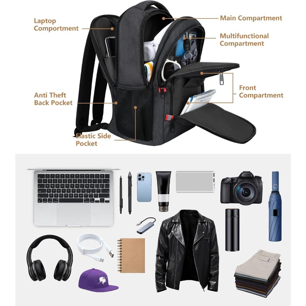 Męski plecak szkolny dla nasto – Laptop Backpack 15.6 recenzja i cena