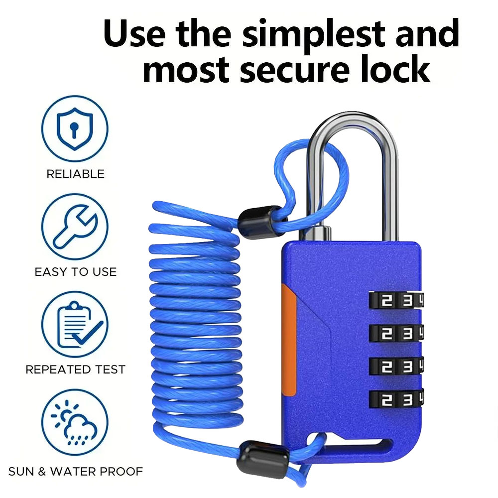 Kłódka szyfrowa 4-cyfrowa z li – Travel Backpack Anti Theft recenzja i cena