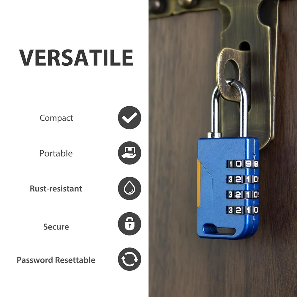 Kłódka szyfrowa 4-cyfrowa z li – Travel Backpack Anti Theft recenzja i cena
